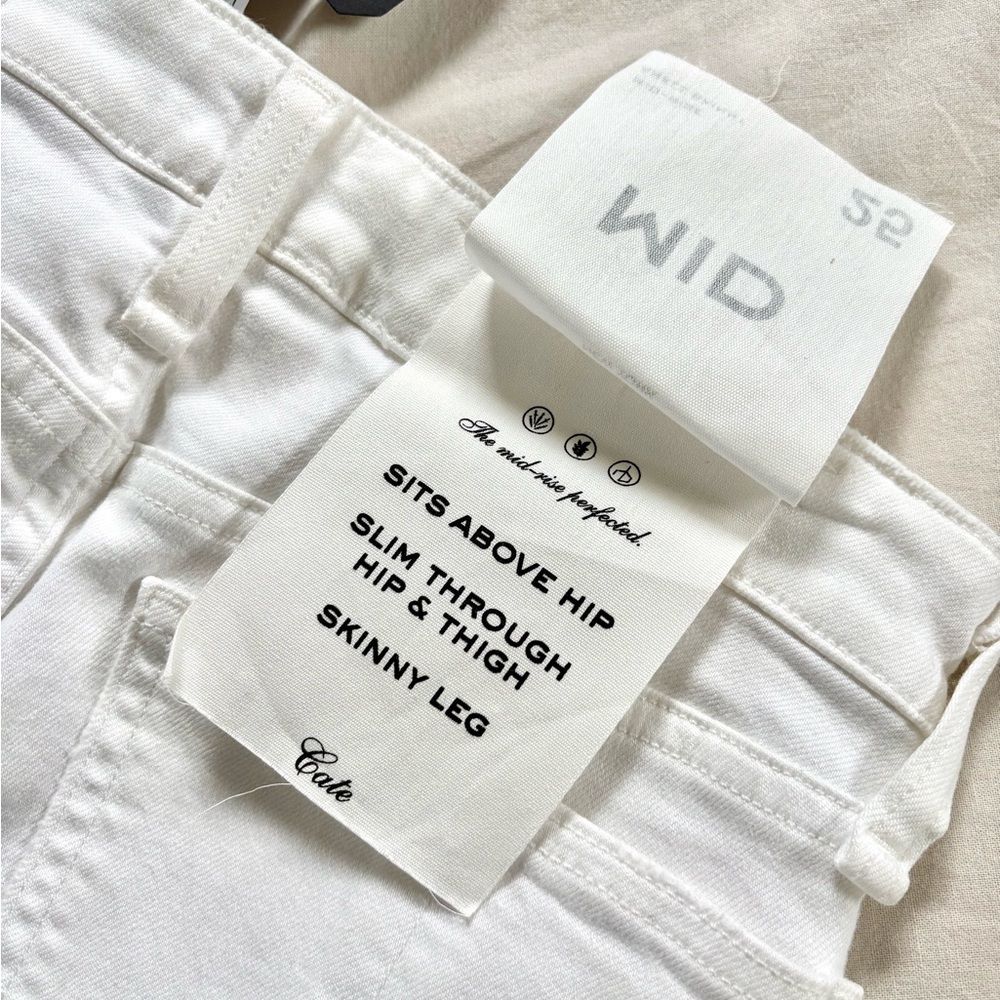 NWT Rag & Bone White Distressed Cate Midrise Ankle Skinny Jeans size 25 - Picture 7 of 7